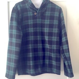 Boys size 12-14 plaid pullover